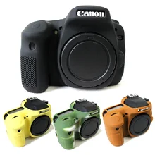 Высококачественный мягкий силиконовый резиновый защитный корпус для камеры, чехол для Canon 80D, силиконовая сумка для камеры, сумка для объектива, мягкий неопрен
