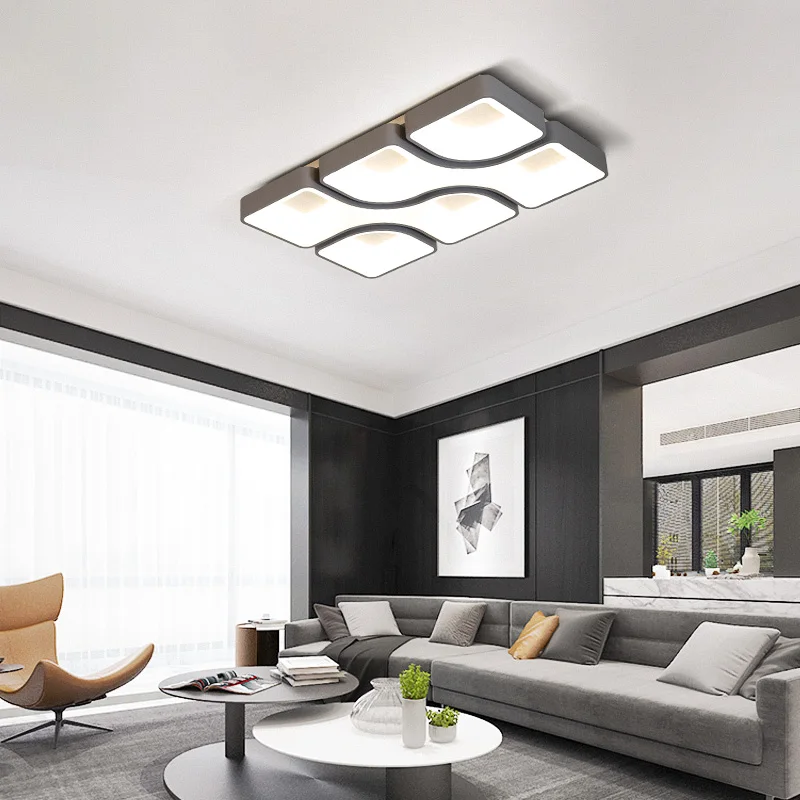 

White/Grey/Coffee Finished Modern Led Chandelier For Living Room Bedroom Master Room 110V 220V Indoor Chandelier Fixtures