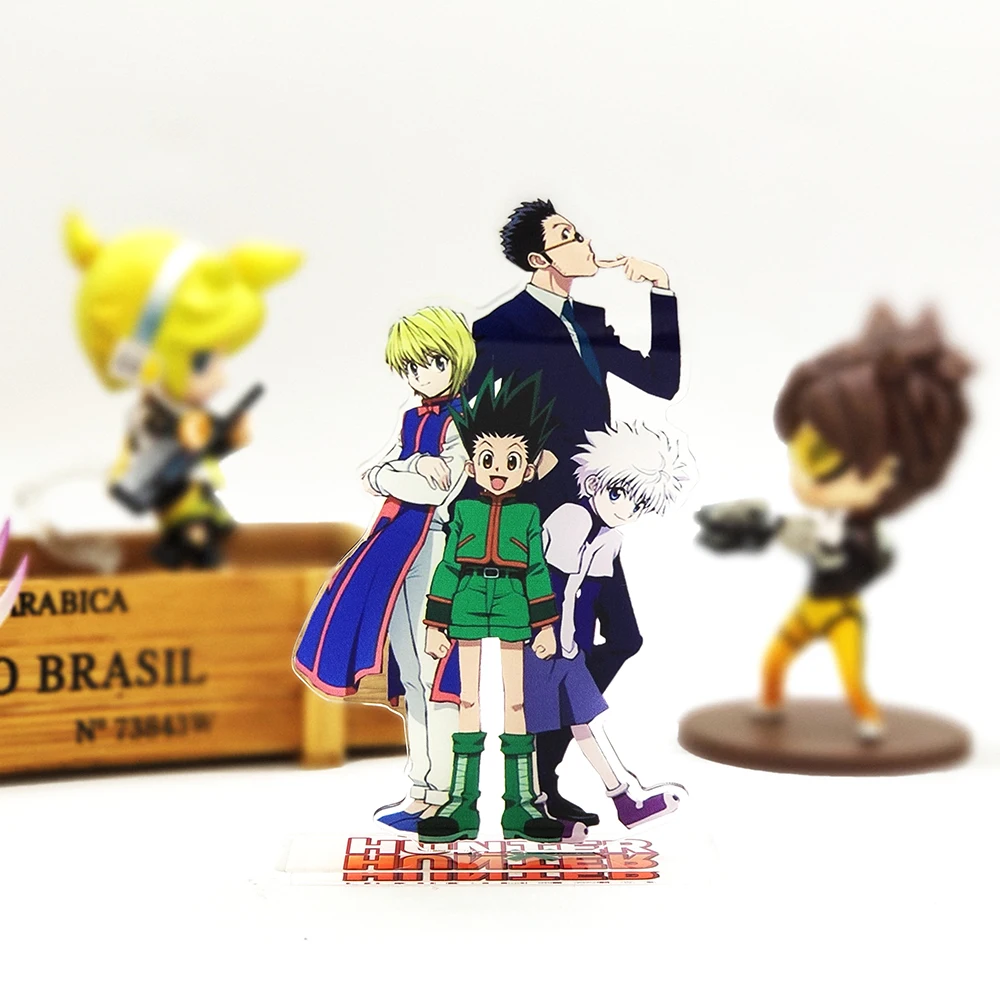 

HUNTER × HUNTER Gon Killua Kurapika Leorio acrylic stand figure model double-side plate holder cake topper anime cool