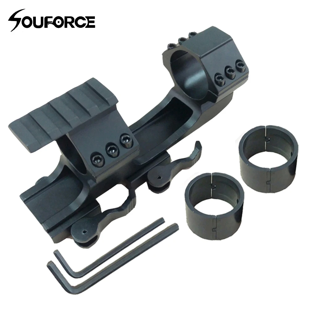 Quick Release Scope Mount 1"/30mm Dual Ring Tactical Cantilever Heavy