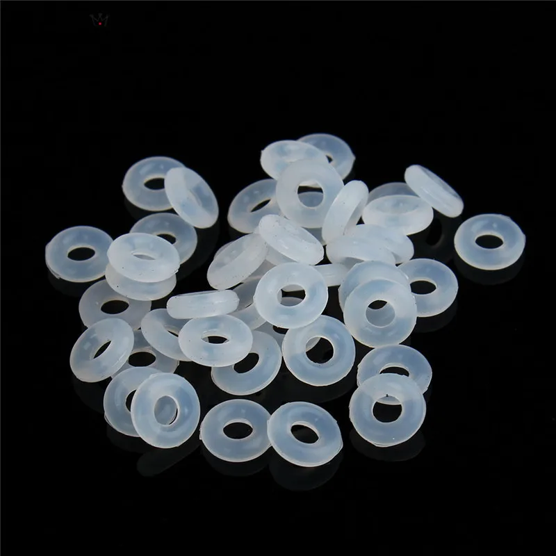 

SAUVOO 200pcs/lot 7mm White Round Plastic Spacer Beads with 2mm Inner Hole Loose Rondelle Beads for DIY Jewelry Making Findings