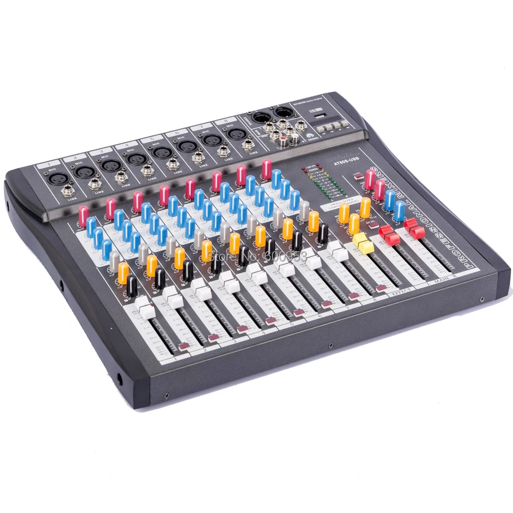 Professional New 8 Channel Mixing Console Audio Stage