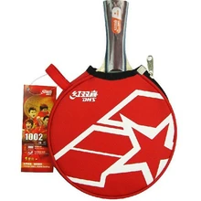 DHS один 1 звезда Теннисная ракетка 1 звезда A1002/A1006/тематика "Счастье для двоих" Настольный теннис ракетка с чехол для пинг-понг