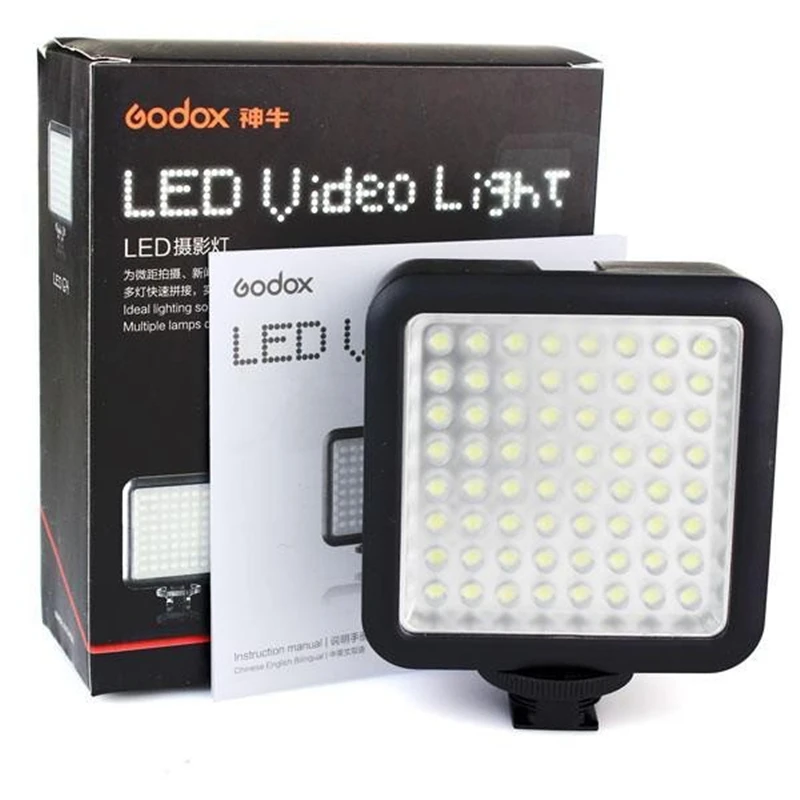 Светодиодная лампа Godox LED64 для цифровой зеркальной камеры мини видеорегистратор