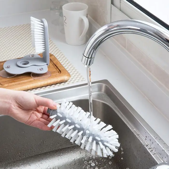 Стеклоомыватель для раковины, всасывающее грибообразное основание, щетка для мытья стекол, инструмент для ванной комнаты UD88