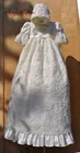 Best Price as low as $108.99 2016 Whole sale Robe Christening Gown Baby Gown Baptism Dresses Lace Applique Beads Vestido De Noiva With Bonnet
