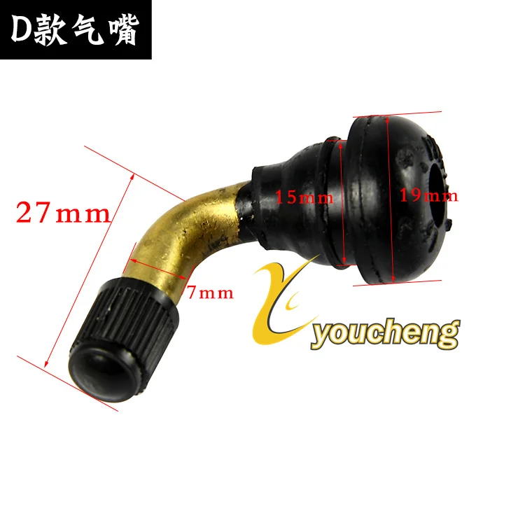 Universal Tyre Valve Stem Scooter Moped Bicycle Pocket Bike Repair Motorcycle ATV Go-Kart Tricycle Dirt Bike Tubeless Tires QZ