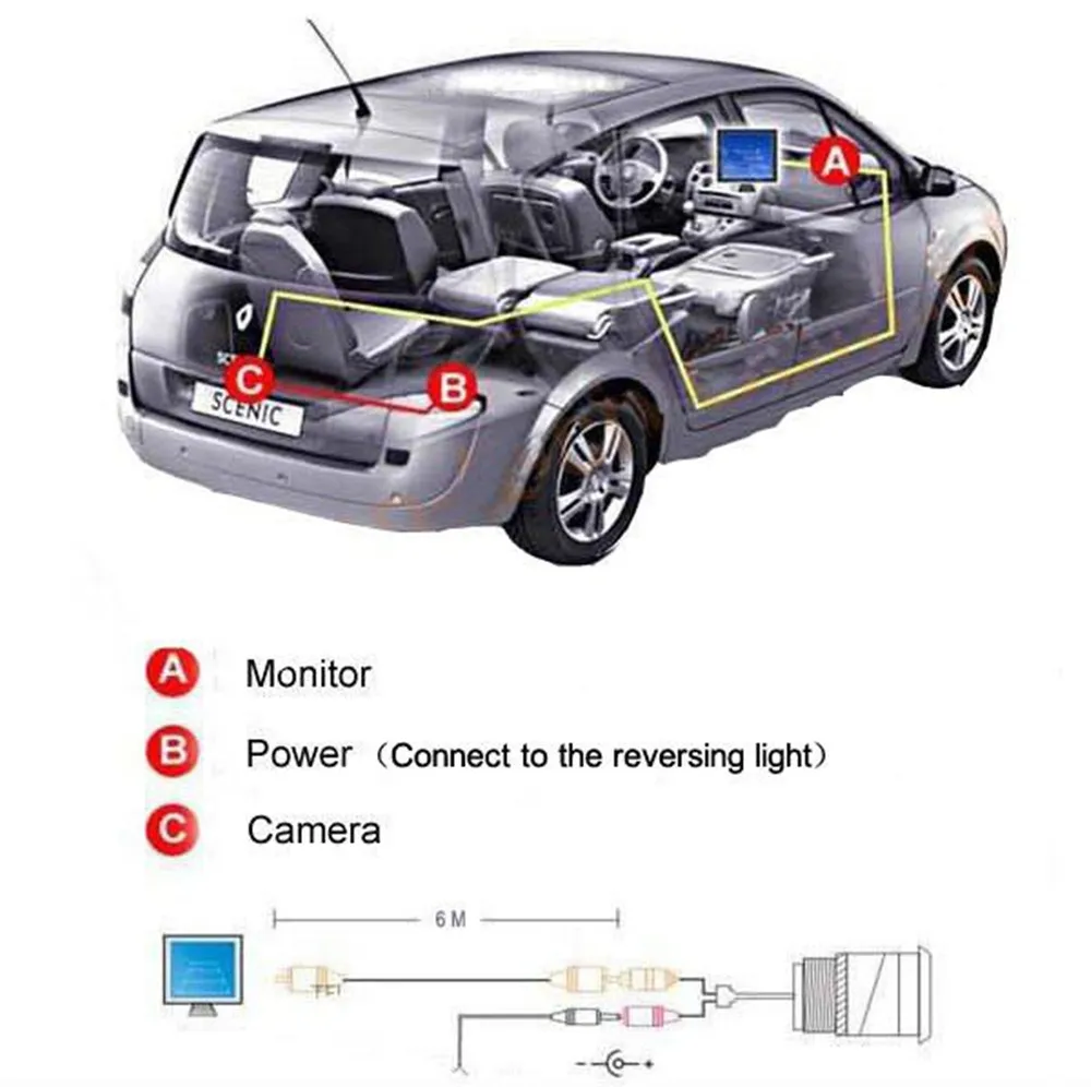 CARMOUR 9 IR led Водонепроницаемая Автомобильная камера заднего вида CMOS с бабочкой парковочная камера заднего хода без парковочной линии(без кабеля