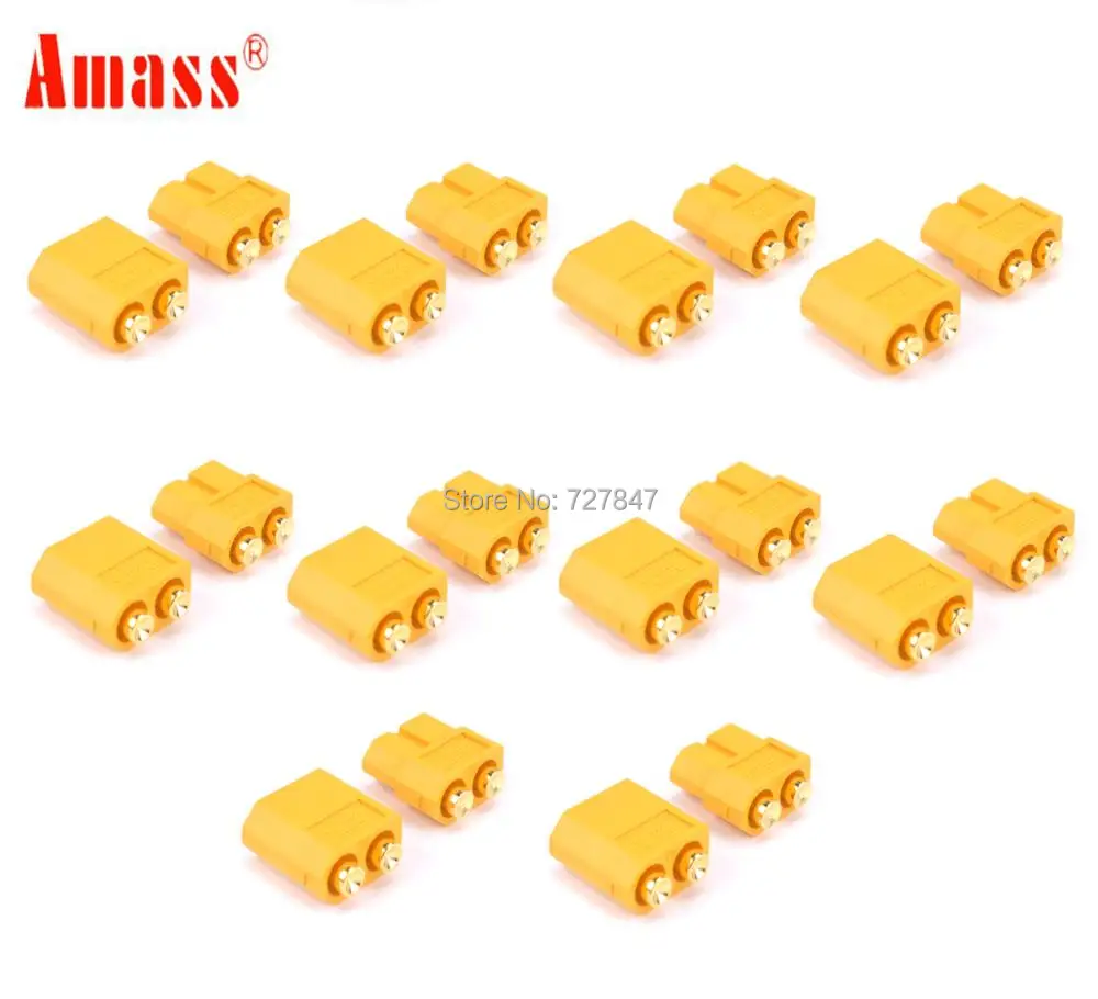

5 / 10 pairs XT60 PCB Connector plug Male / Female Gold Plated Plug PCB Dedicated for PCB Board For RC Models