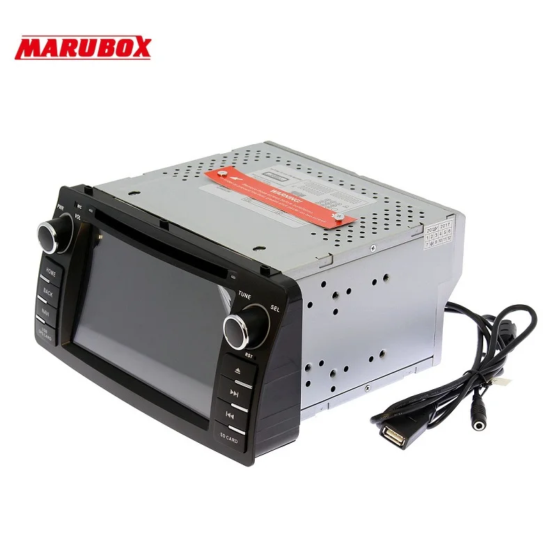 Marubox 6A900DT8,Штатная магнитола для Toyota Corolla E120 2003-2006,Головное устройство Android 8.1,Восьмиядерный процессор Allwinner T8,Оперативная 2G,Встроенная 32G,DVD,Навигация,BlueTooth,Поддержка кнопок на руле