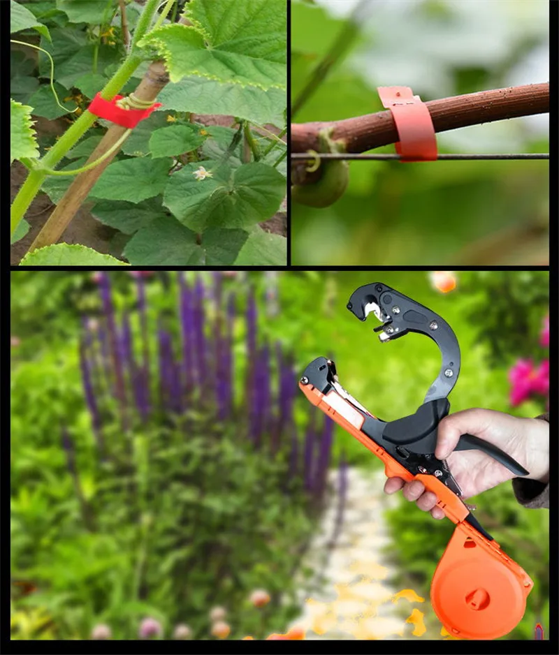 Onnfang садовый инструмент для завязывания растений Tapener лента машина для скрепления завязывания виноградной лозы переходная машина завязанная веточка обвязка овощей винограда стволов пистолет
