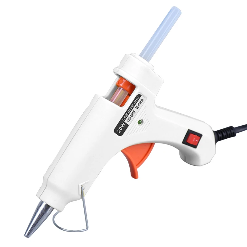 20W Welder Hot Glue Gun High Temperature With Stand Holder Hot Melt Glue Stick EU US Plug Plastic Welding