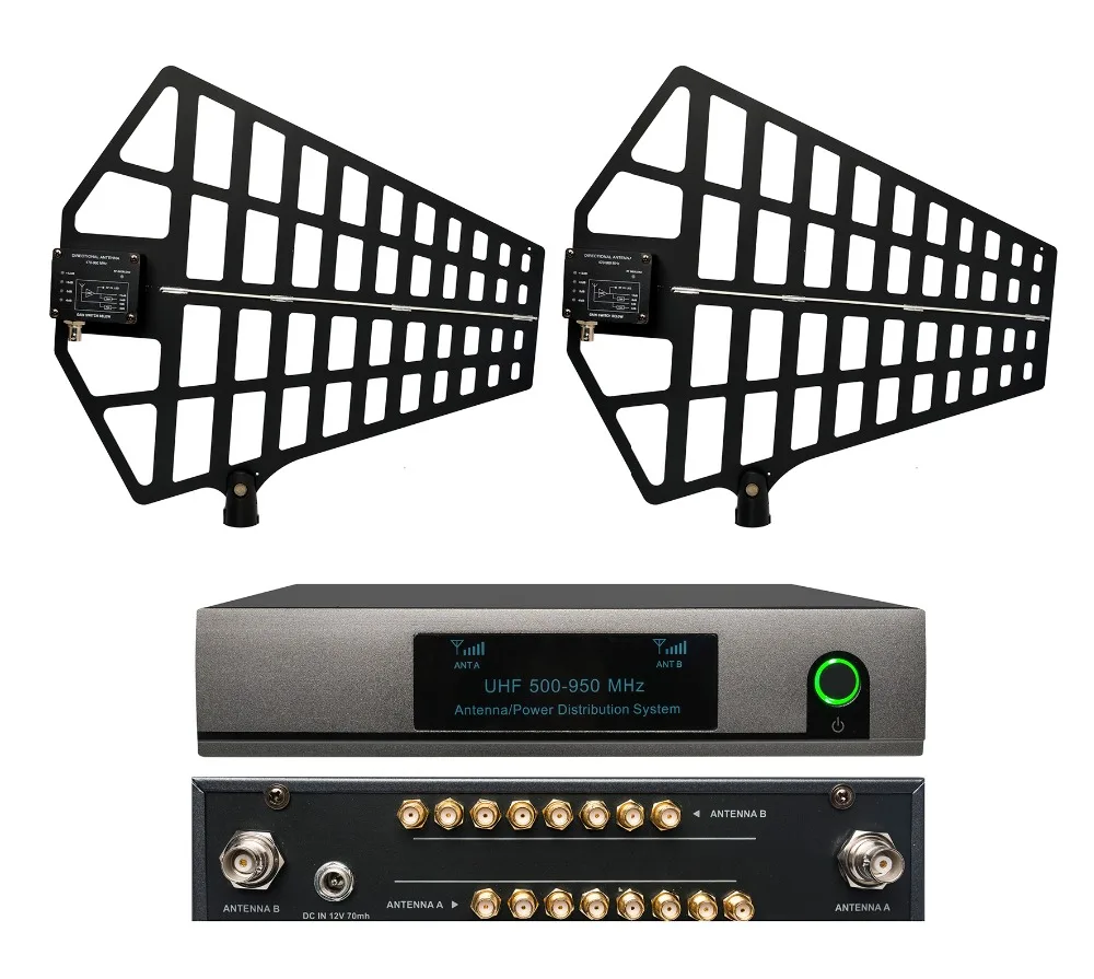 Beautiful 500MHz 950MHz Directional Antenna Distributor Digital for 8 Sets Wireless Microphone