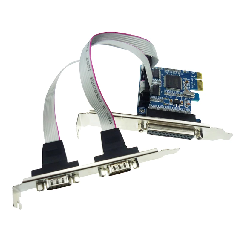 PCI-e на последовательный Paralle карта PCI Express DB25 DB9 COM конвертер карта PCIE для RS232 адаптер