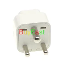 2 X Индия, Sri Lanka адаптер для путешествий Тип D AC вилка Конвертация GB США ЕС универсальная электровилка белого цвета