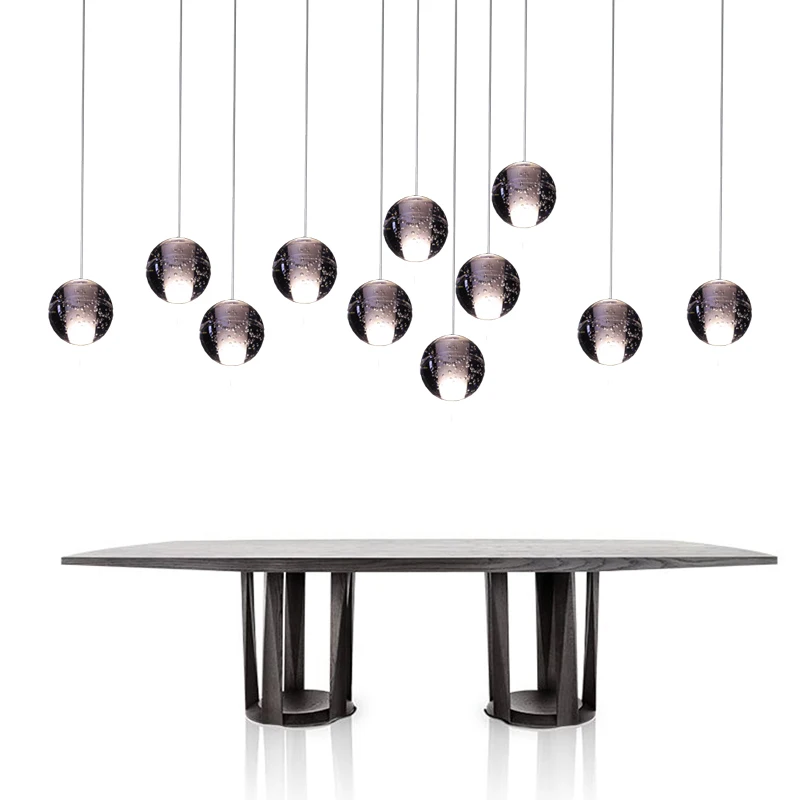

Modern Global Pendent Lights, 1 Light, Crystal Iron Plating; dinning room, restaurant ligting # p86643-s
