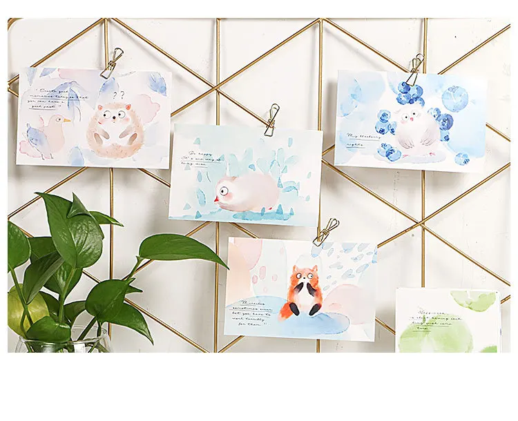 30 Pcs/Set Glass Forest Cute Animals Postcard/Greeting Card/Message Card/Christmas And New Year Gift