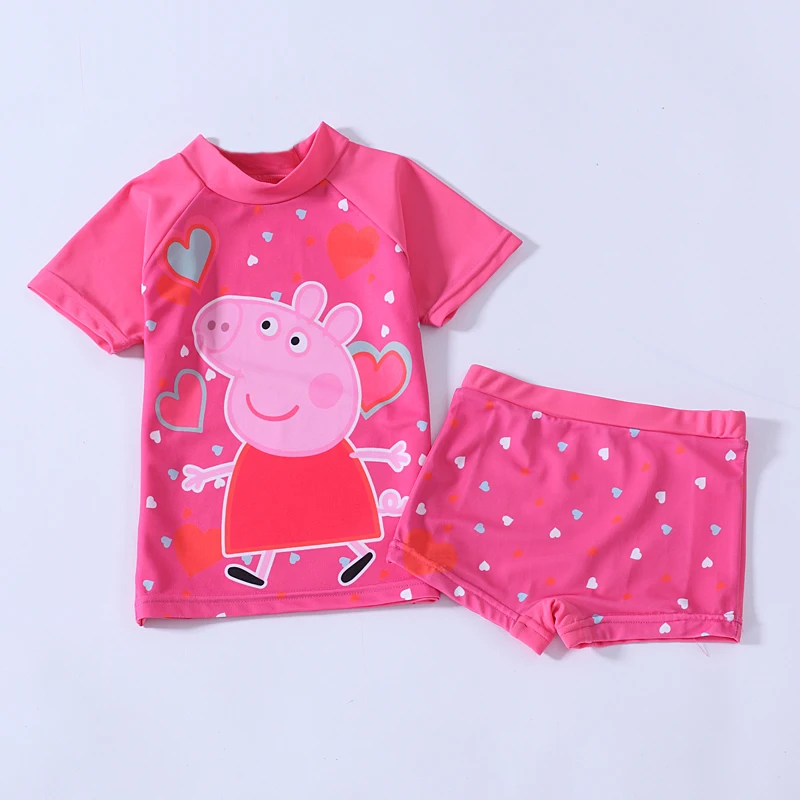 

Two Pieces Baby Girls Bathing Suit Elsa Anna Sophia Swimsuit Children Bikini Set Kids Cartoon Swimwear Costum for 3-10 Year RT84