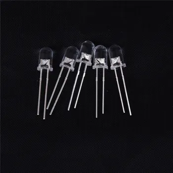 

22PCS 5mm Superbright White Round LED 20000 Mcd 3.2-3.4V