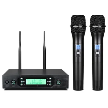 

J5 Professional UHF Infrared Adjustable Wireless Microphone With LED Display Speaker Handheld Karaoke Microphone launchpad