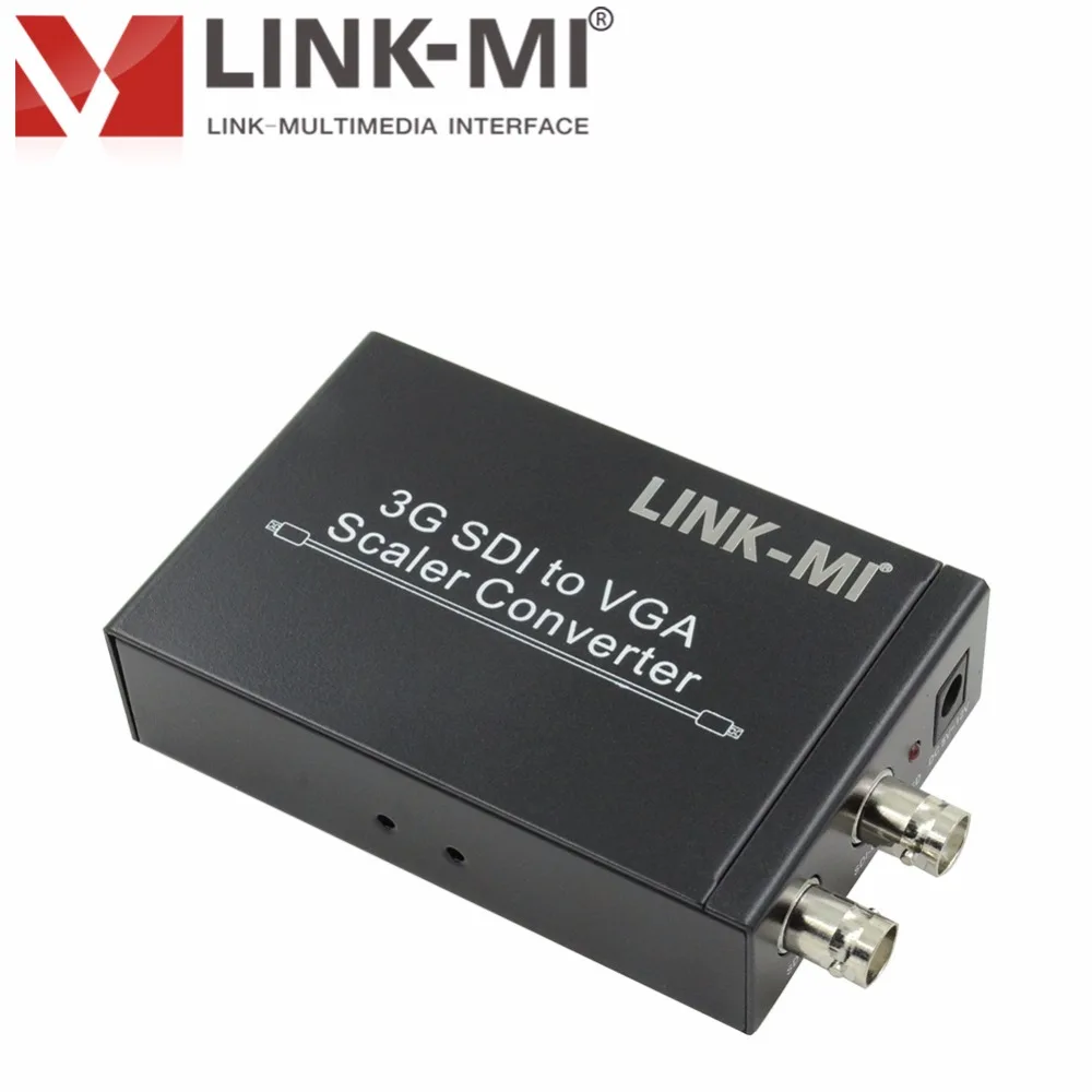 LINK-MI LM-SVG1 3g/HD/sd SDI в VGA конвертер коробка SDI передача 300 м в VGA с аудио выходом в аналоговый 2CH для HDTV