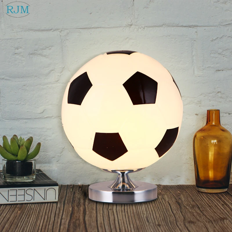 Basketball Football Lovely Table Lamps Creative Cartoon Ball Night