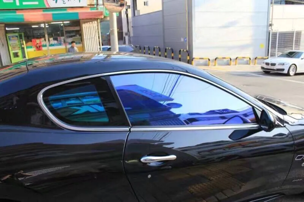 

90*200cm Shiny Chameleon Back Side Car Window Film Turned Change Color Car Window Tint Sticker Foil Solar Protection