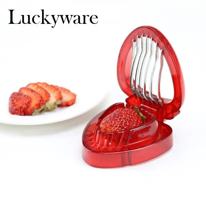 Strawberry Fruit Slicer DIY Cutter Splitter Kitchen Toolin Shredders