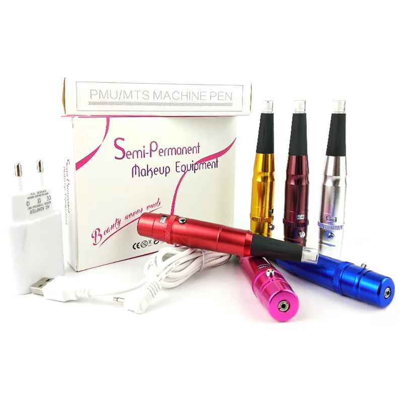 

4 Pcs Professional Tattoo Permanent Makeup Pen Eyebrow Lip Tattoo Machine Swiss Motor Tattoo Make Up Permanent Tattoo Machine