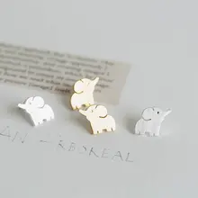 10 шт./лот модное ювелирное изделие, новинка,, летние серьги "Слон" Симпатичные серьги-гвоздики для девочек ED046