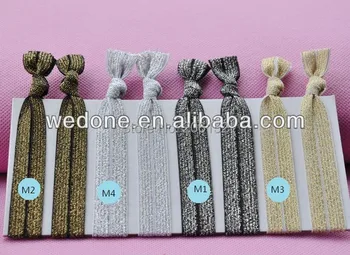 

5/8" Metallic Elastic Ribbon Metallic Fold Over Elastic Webbing Stretch Glitter Elastic FOE for DIY Headwear 100Y Mixed 10Colors