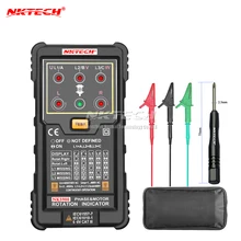 NKTECH NK5900 Three Motor Phase Rotation Indicator Meter Sequence Tester font b Digital b font font