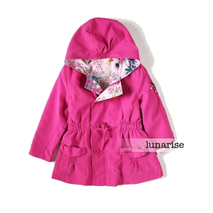 

girls spring/autumn rose coats, jacket, revisible trench, size 4T and 55