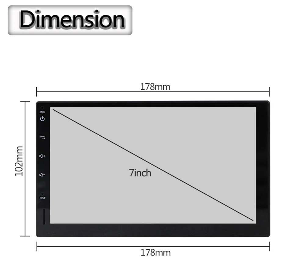 Eunavi Full touch 2 Din 7 ''Универсальный Android 9,0 4G 64G Восьмиядерный автомобильный Радио Стерео gps WiFi 2din мультимедийный ПК головное устройство без dvd