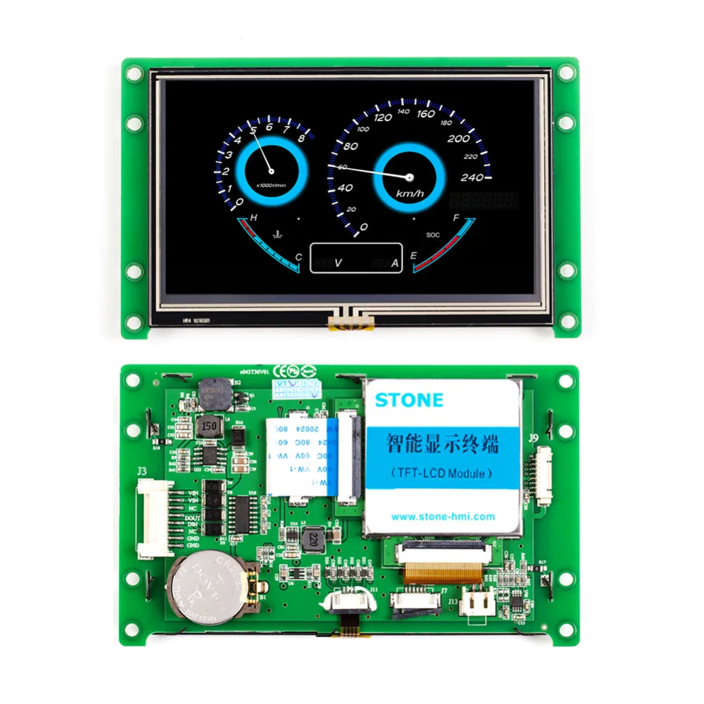 

12.1" intelligent tft display serial interface with control board