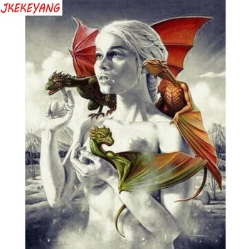 

5D DIY square/round Diamond Painting Game of thrones Cross Stitch Diamond Embroidery Pattern Rhinestone Home Decor J1358