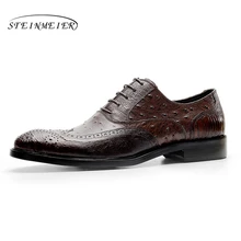 Mens formal shoes leather men dress oxford shoes for men dressing wedding business office shoes lace up male zapatos de hombre