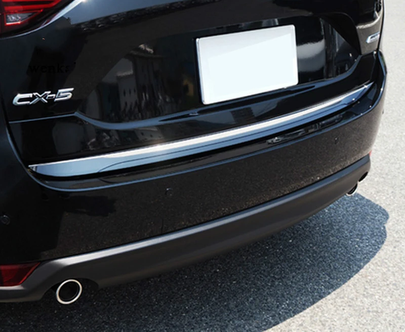 1 шт. ABS хромированные аксессуары крышка багажника Накладка для Mazda CX5 CX-5 KF серии стайлинга автомобилей