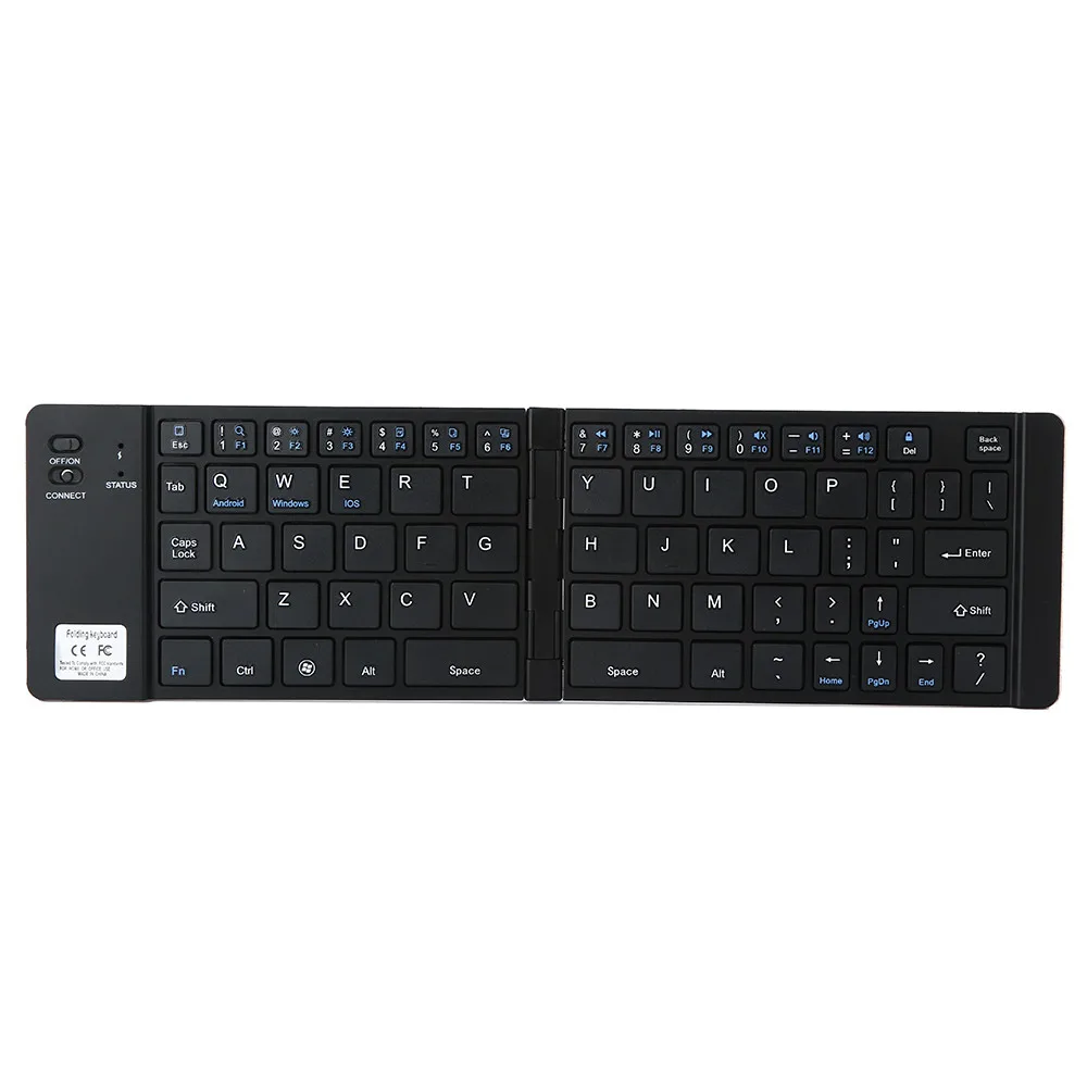 

OMESHIN Portable Folding Keyboard Ultra Slim Wireless Bluetooth Keyboard Touch Pad Mouse Gaming Keybords For Arabic IPTV Box 18A