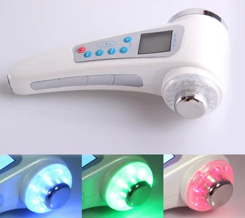 

Portable 1Mhz Ultrasonic+3Mhz Ultrasound Ion Facial Lift Photon LED Rejuvenation 4 in 1 beauty equipment EU US UK AU Plug