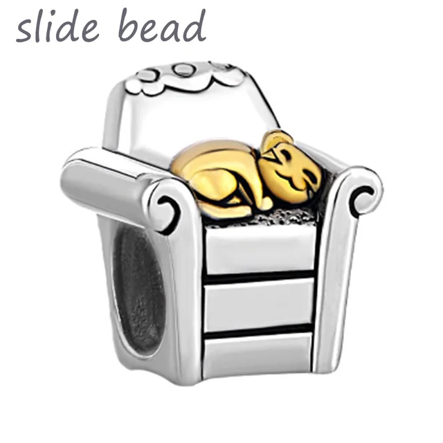 Fit Pandora Charm Bracelets Silver Cat Bracelet In Chair Fit Pandora Charm Bracelets Silver Cat Bracelet In Chair All Brands Beads