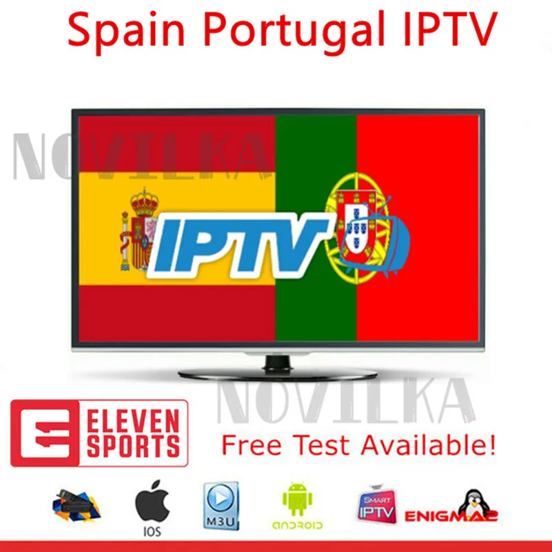 

1 Year HD Spain Portugal IPTV Subscription 600 LiveTV 700 VOD For Android TV Box smart tv Enigma2 support eleven sports