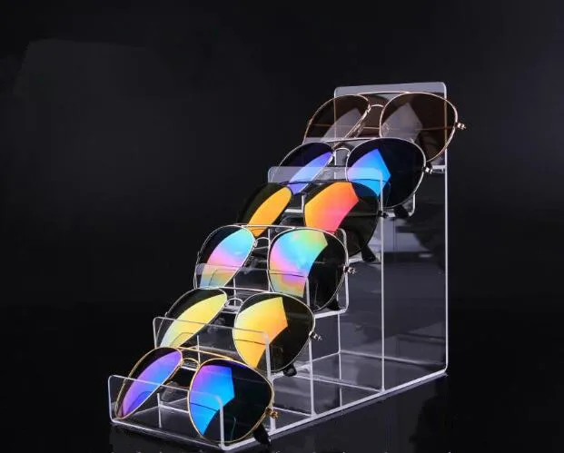 

2pcs Six-layers Acrylic Wallet Display Stand Purse Holder high quality phone cosmetics jewelry shelf Nail polish display rack