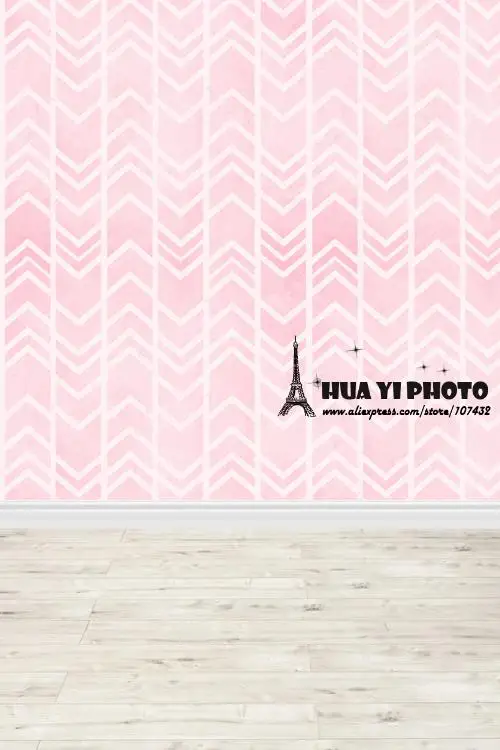 

5x10ft(1.5x3m) PINK wallpaper studio photo background backfrop made of Art fabric printed with light floor for newborn D-9733