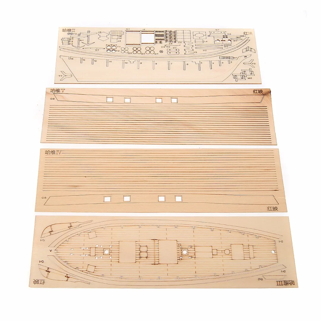 1:100 Scale Handmade Wooden Wood Sailboat Ship Kits Wooden Ships Model Assembly Birthday Gift Souvenirs Toy
