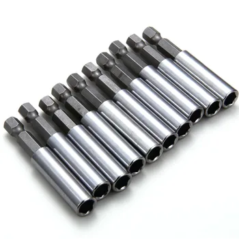

10 Pcs Magnetic Extension Extend Socket Drill Bit Holder 1/4" Hex Power Tools