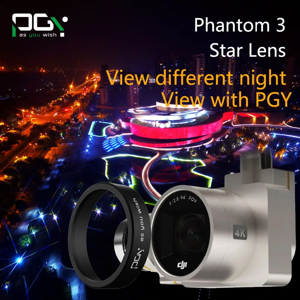 

PGY Star Lens Filter  for DJI Phantom 4 3  4X 6X 8X Professional Advanced Standard RC FPV Quadcopter