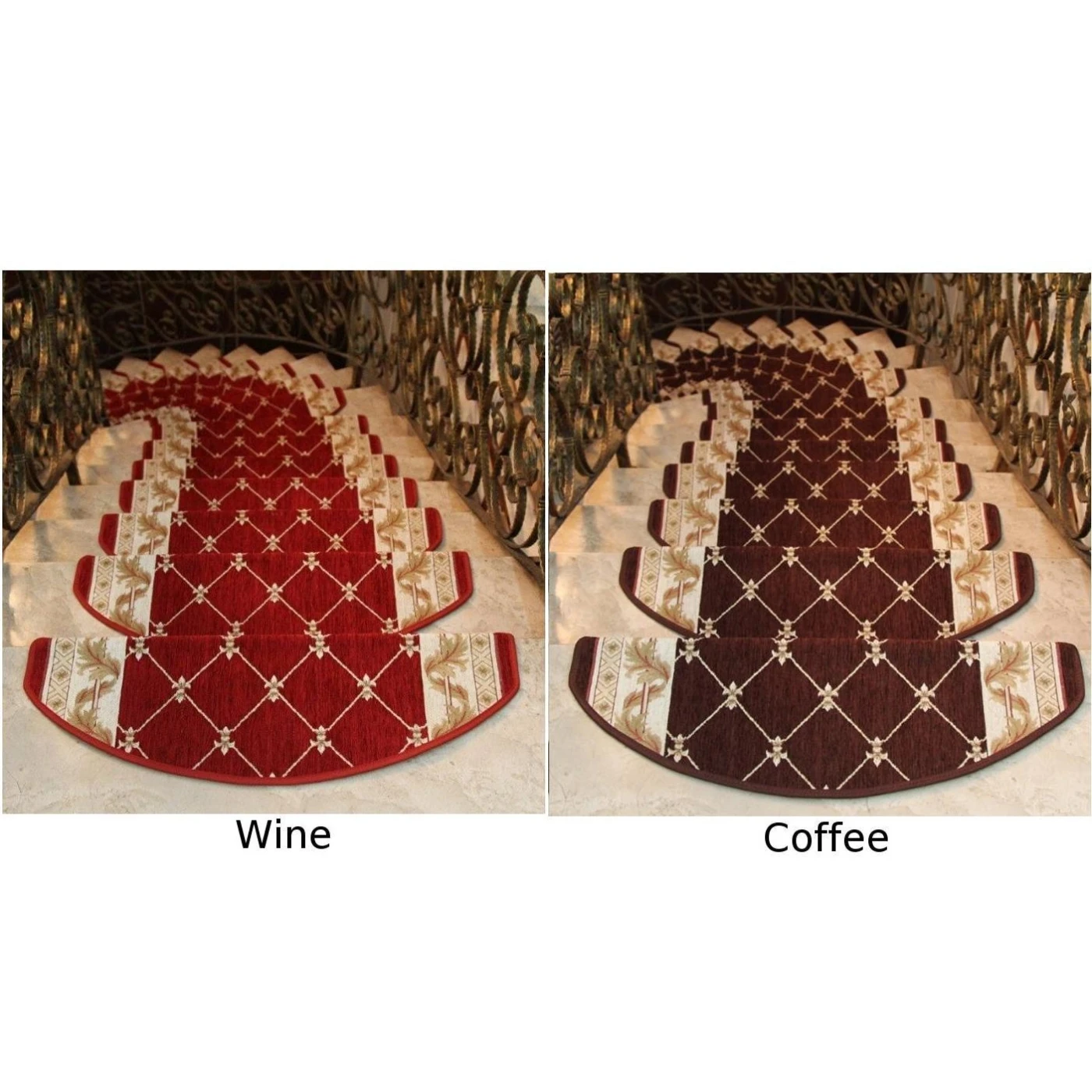 Staircase Stair Tread Carpet Protection Cover Washable Reusable Acrylic 24*64cm European Anti Skid Staircase Stair Tread Carpet Protection Cover Washable Reusable Acrylic 24*64cm European Anti Skid
