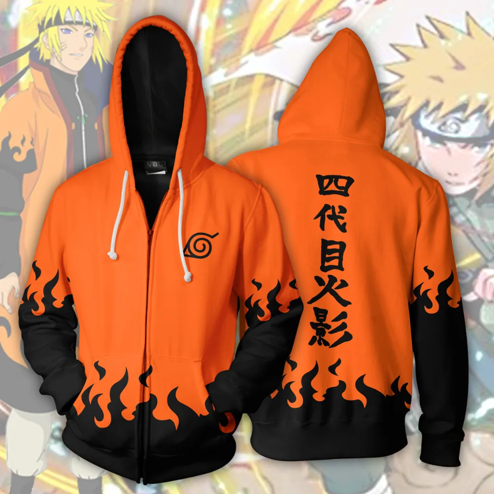 

NARUTO Akatsuki Uzumaki Naruto Cosplay Costumes NARUTO Hoodies 3D printed zip-up hoodies for men and women sport Sweatshirts