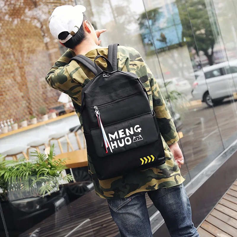 Menghuo 2017 Fashion High Quality Tassel Ribbon Women Bakcpack School Bag for Girls Boys Men Backpack sac a dos femme Mochilas (10)